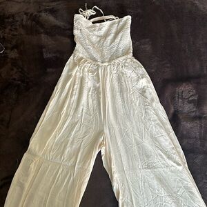 Beige color romper long